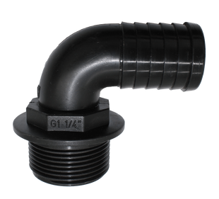 Патрубок D=32 мм - 1"1/4 NTP M, 90&deg;