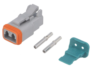 Комплект разъема, "папа", PIN 2, 20 AWG to 14 AWG